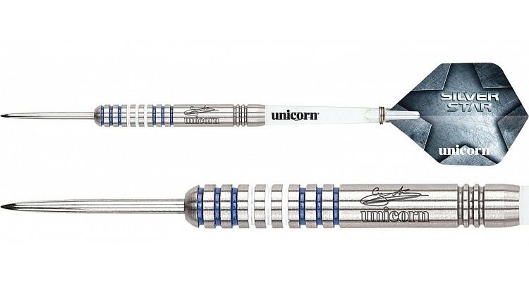 Дротики Unicorn "Silver Star" Gary Anderson  tungsten 80% steeltip 23 грамма, артикул 8776